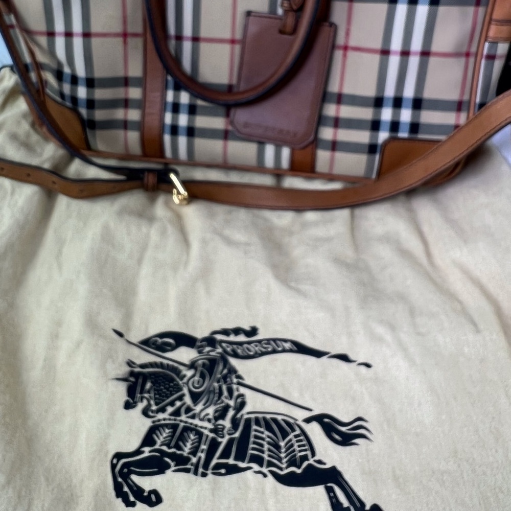 💎 LAPTOP 💎 BURBERRY 2 way large tote business bag work - Picture 5 of 12